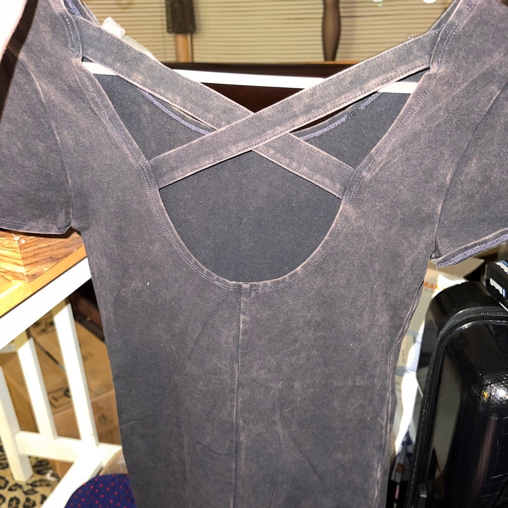 Faded black dress